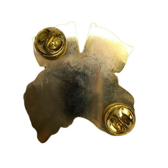 Australia Flag‎ Papua New Guinea Flag Lapel Hat Pin Koala Bear Club Gold Vtg - Picture 3 of 4